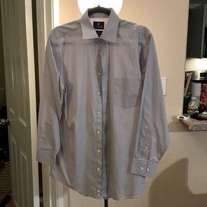 Stafford regular fit 15 1/2 neck 32 x 33 gray dress shirt